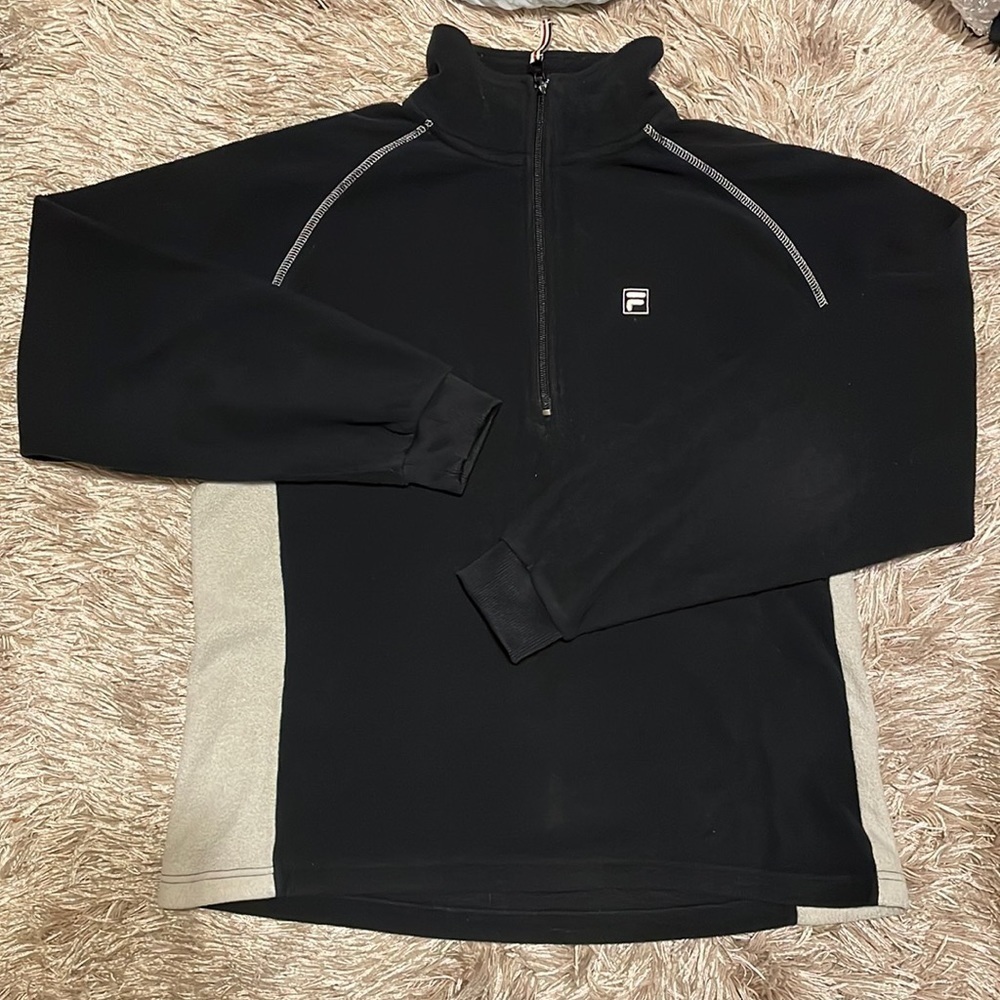 Fila Black‎ Quarter Zip Pullover